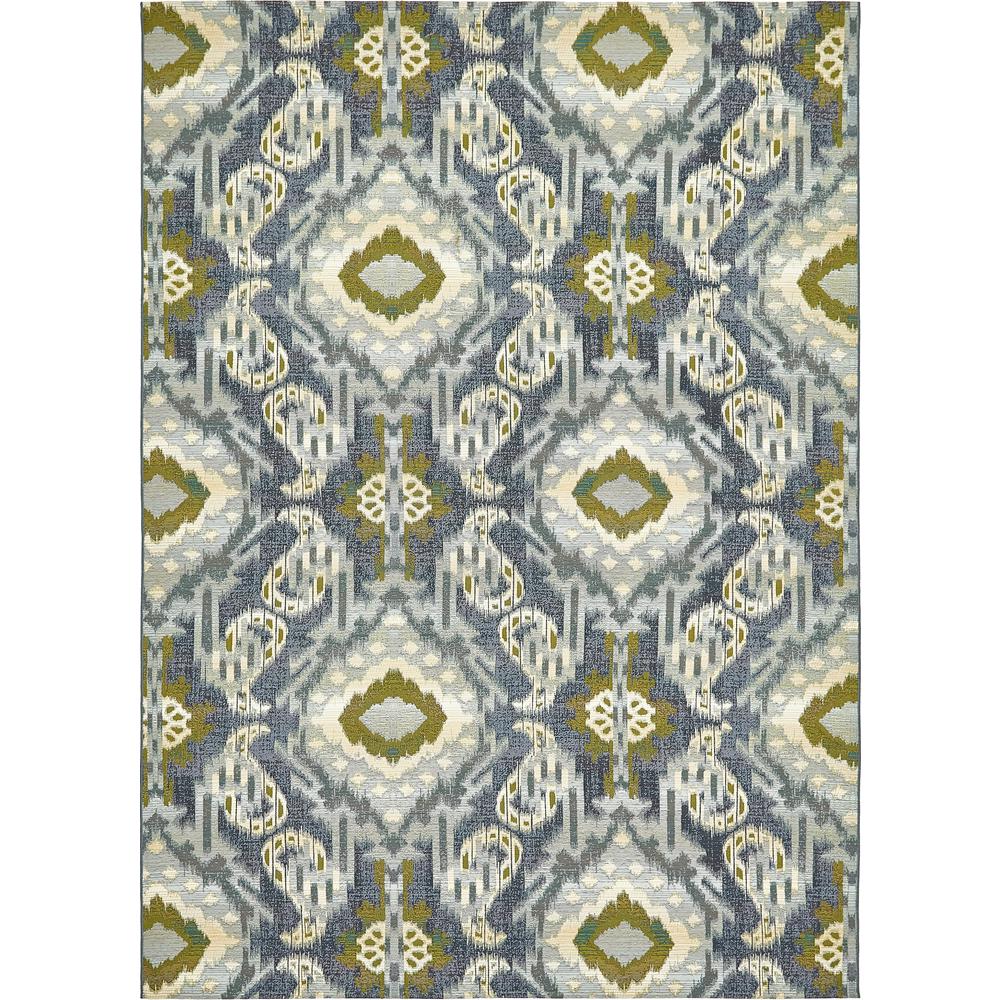 Unique Loom Outdoor Union Blue 8 0 X 11 4 Area Rug Unique Loom Outdoor Union Blue 8 0 X 11 4 Area Rug