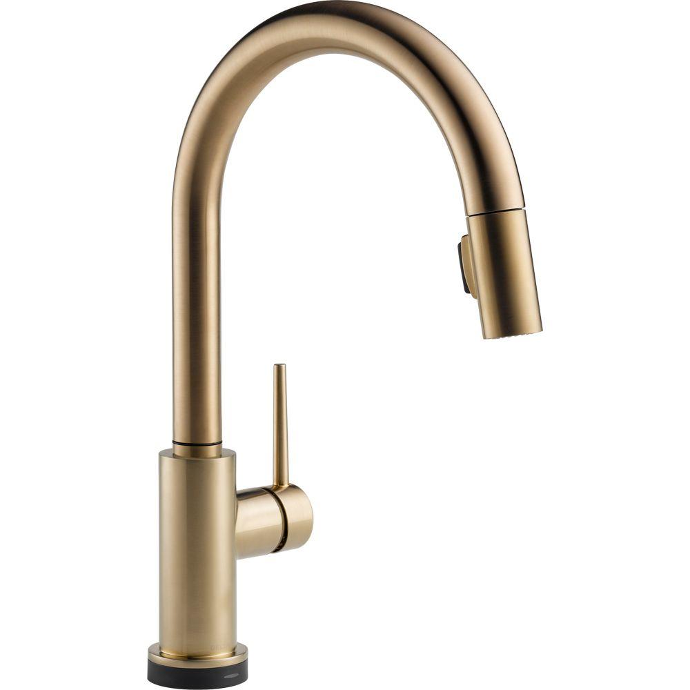 Delta Brass Kitchen Faucets Kitchen The Home Depot