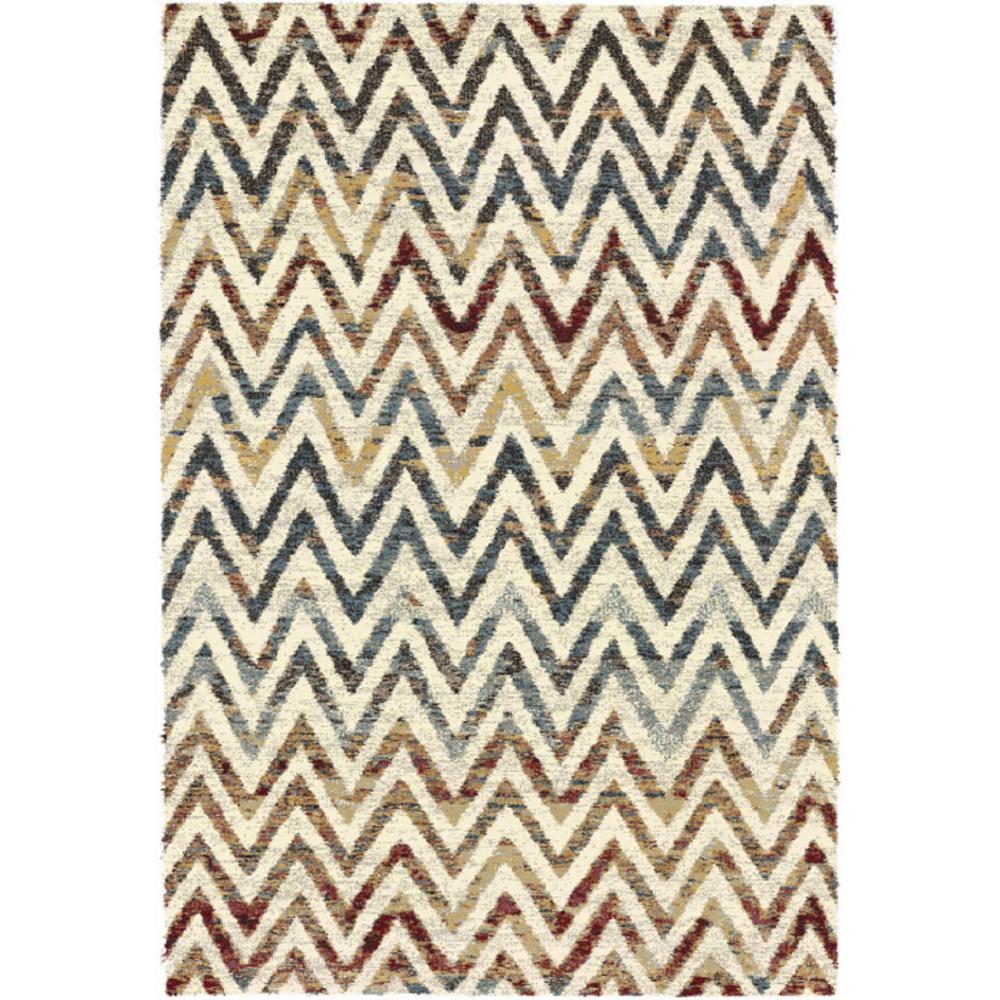 Dynamic Rugs Mehari Chevron Multi 5 ft. 3 in. x 7 ft. 7 in. Indoor Area
