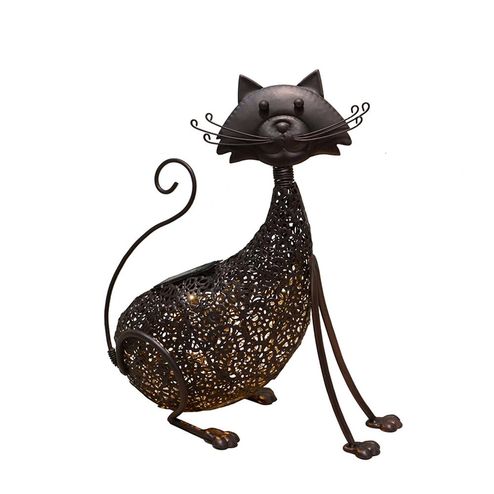 Unbranded 15 4 In Steel Indoor Outdoor Animal Garden Cat Metal Feline Sculpture Statue With Solar Light Hd650254 Hb The Home Depot - Cat Solar Garden Stakes Unbranded 15 4 In Steel Indoor Outdoor Animal Garden Cat Metal Feline Sculpture Statue With Solar Light Hd650254 Hb The Home Depot - Cat Solar Garden Stakes