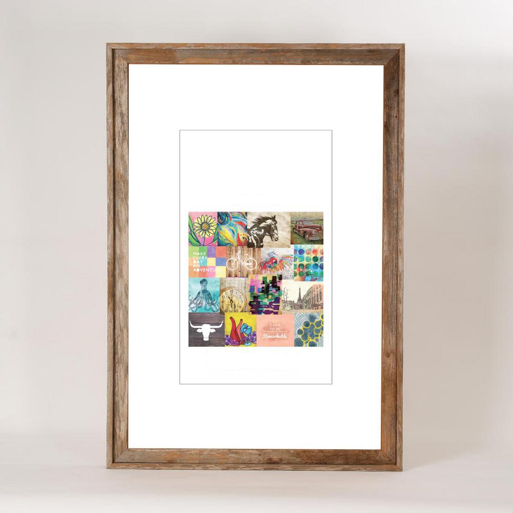 Creative Gallery 24 In X 36 Rustic Reclaimed Barnwood Picture Rustic Reclaimed Barnwood Picture