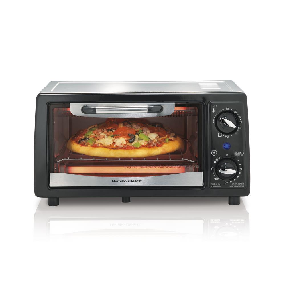 BLACK+DECKER ToastROven 4Slice Countertop Toaster Oven in White