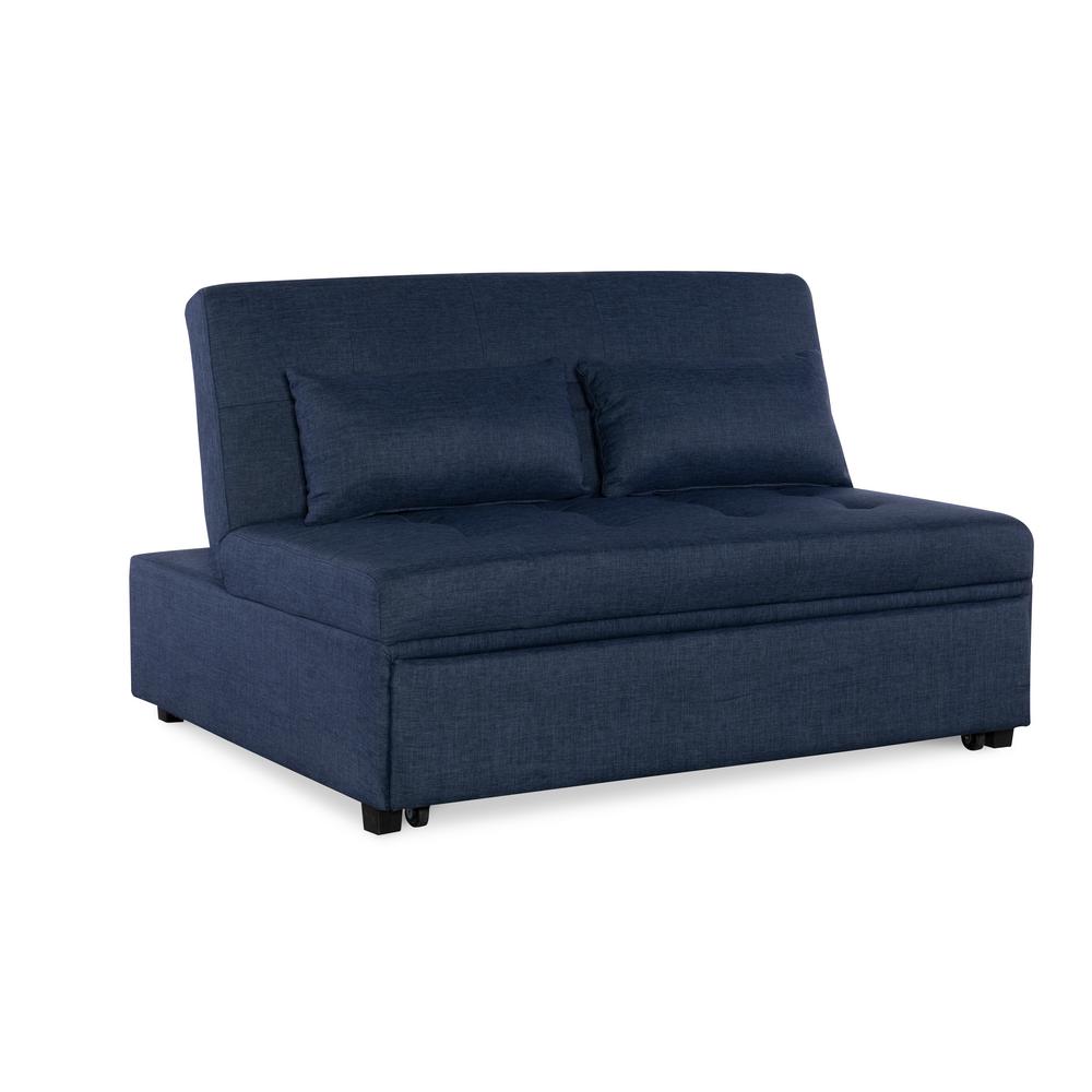 Powell Company Rockford Futon Sofa Full Bed Blue Hd1330u19 The