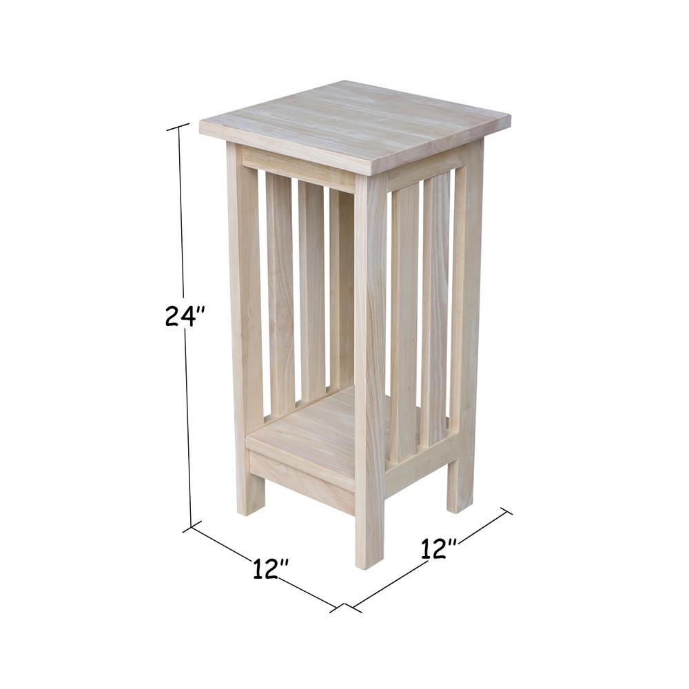 Indoor Plant Stand Wood Unfinished Mission Style Patio Side Table Indoor Plant Stand Wood Unfinished Mission Style Patio Side Table High Furniture