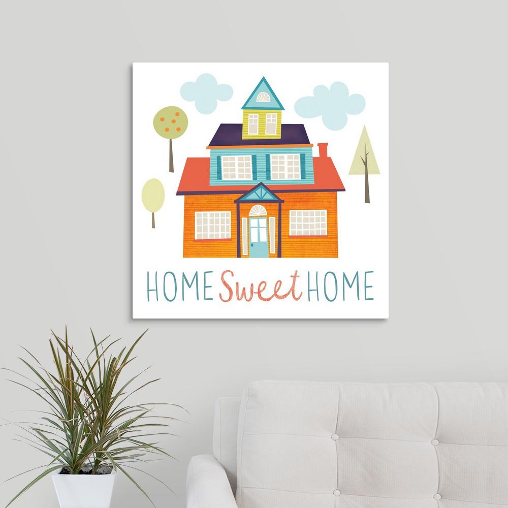 Home Sweet By Lamai Mccartan Canvas Wall Art