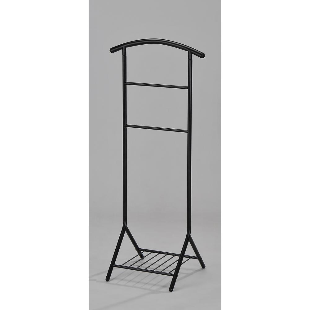 Kings Brand Black Tubular Metal Suit Valet Rack Stand Organizer
