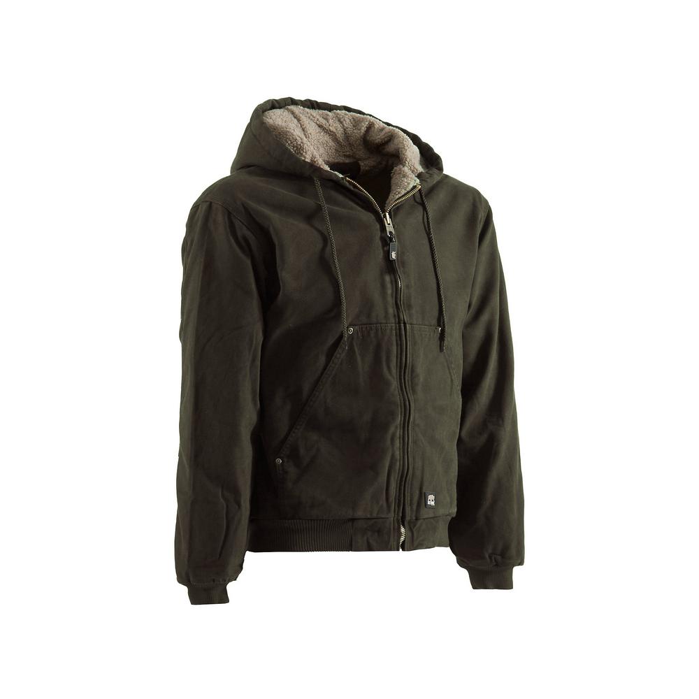 mens hooded sherpa jacket