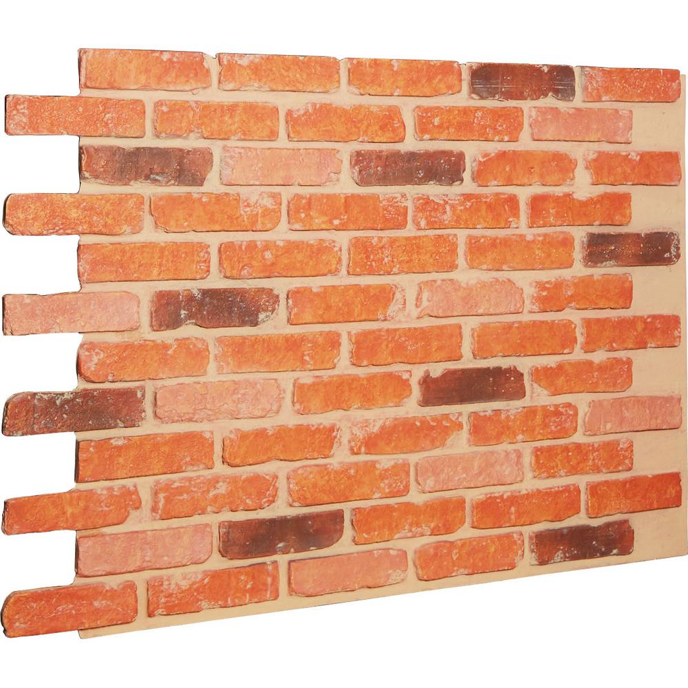 14 In X 48 In X 96 In Kingston Brick Hardboard Wall Panel 278844