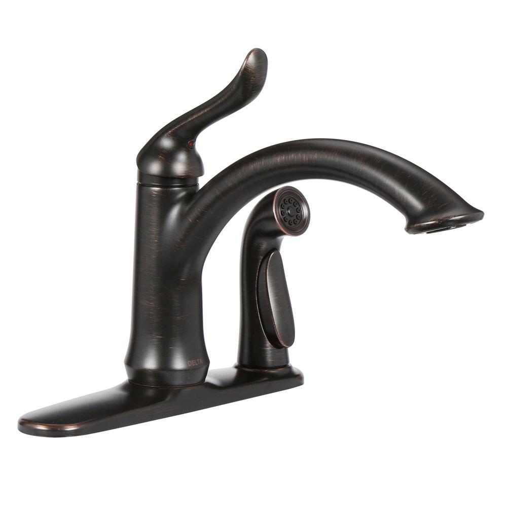 Linden single handle kitchen faucet