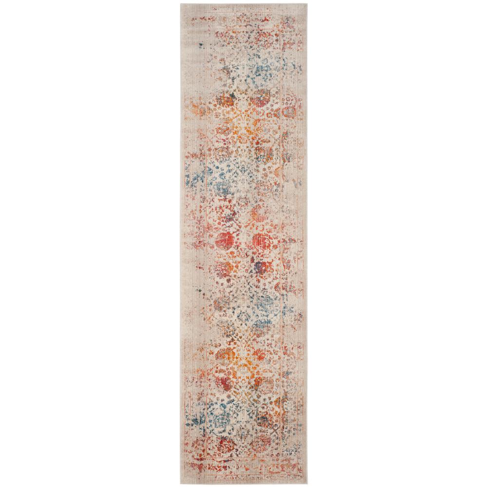Safavieh Vintage Persian Light Gray/Multi 2 ft. x 12 ft. Runner Rug