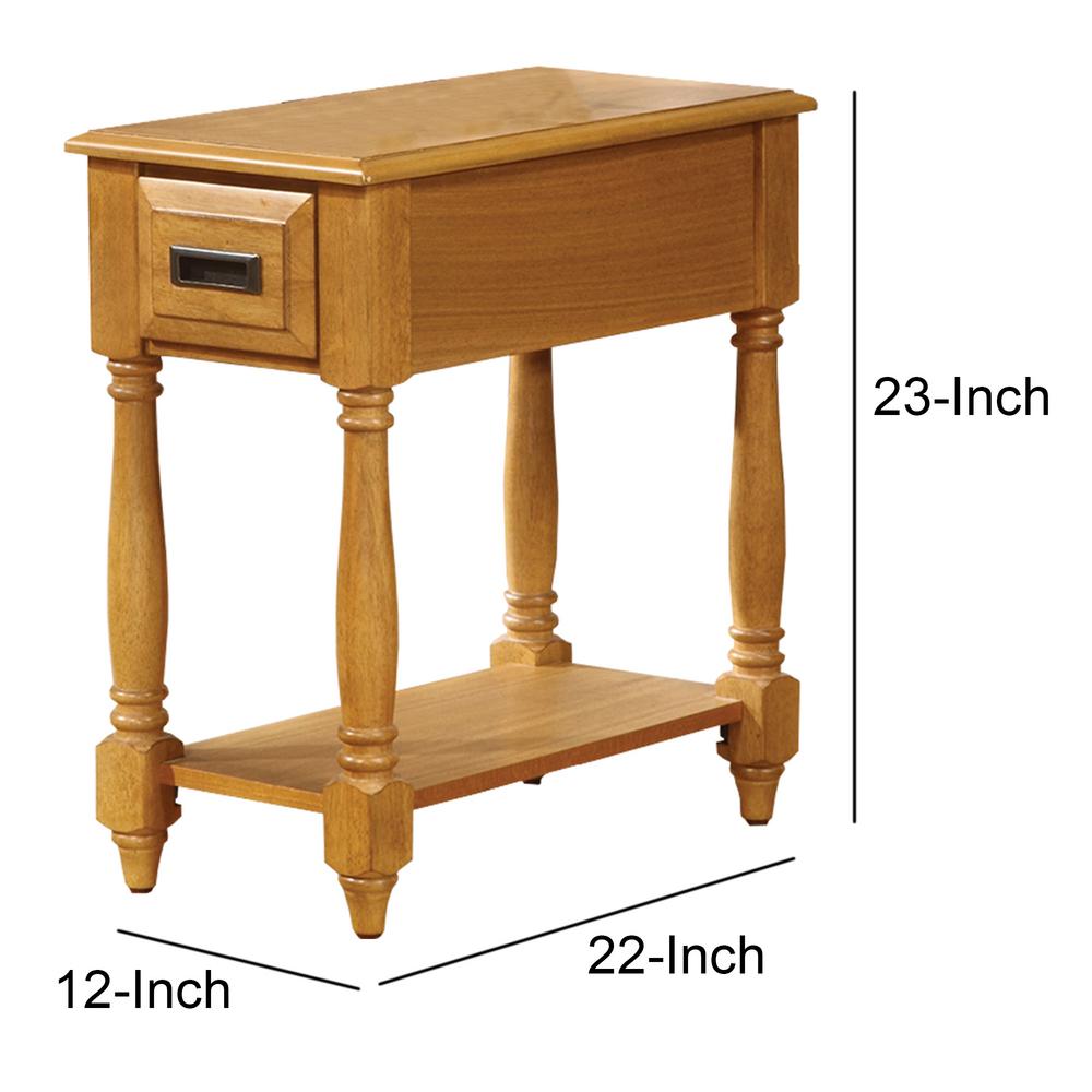 Benjara 22 In W Light Oak Brown Small Rectangle Wooden Side Table Bm157267 The Home Depot - Antique Small Oak Side Table With Drawer Benjara 22 In W Light Oak Brown Small Rectangle Wooden Side Table Bm157267 The Home Depot - Antique Small Oak Side Table With Drawer