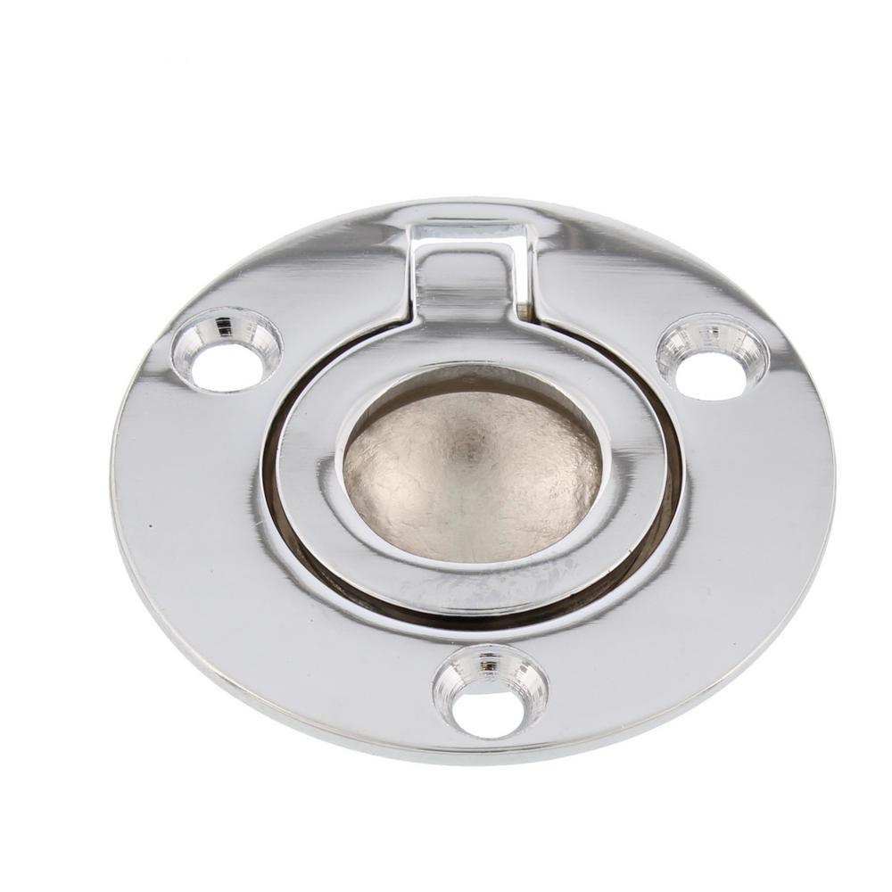 ULTRA HARDWARE 1-1/2 in. Chrome Round Flush Ring Pull-96407 - The Home ...