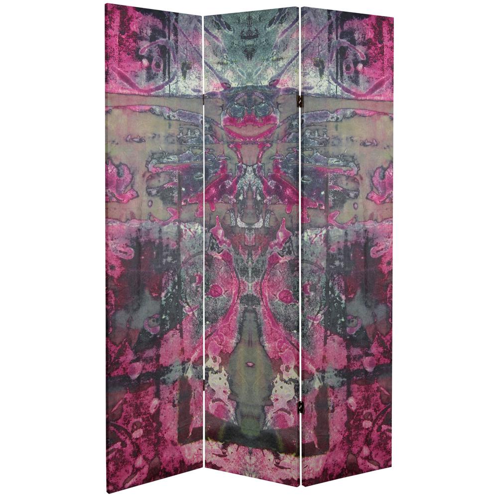 Oriental Furniture 6 Ft Printed 3 Panel Room Divider Can