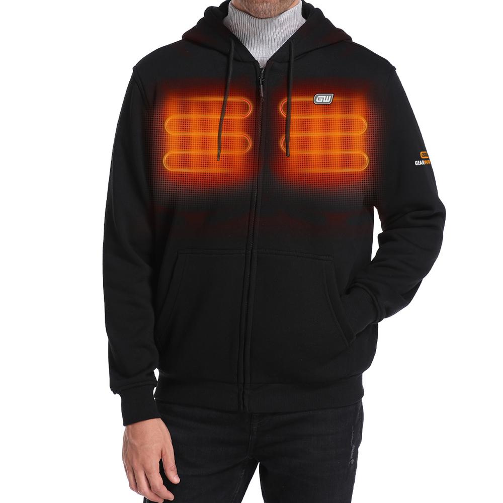 heated hoodie mens