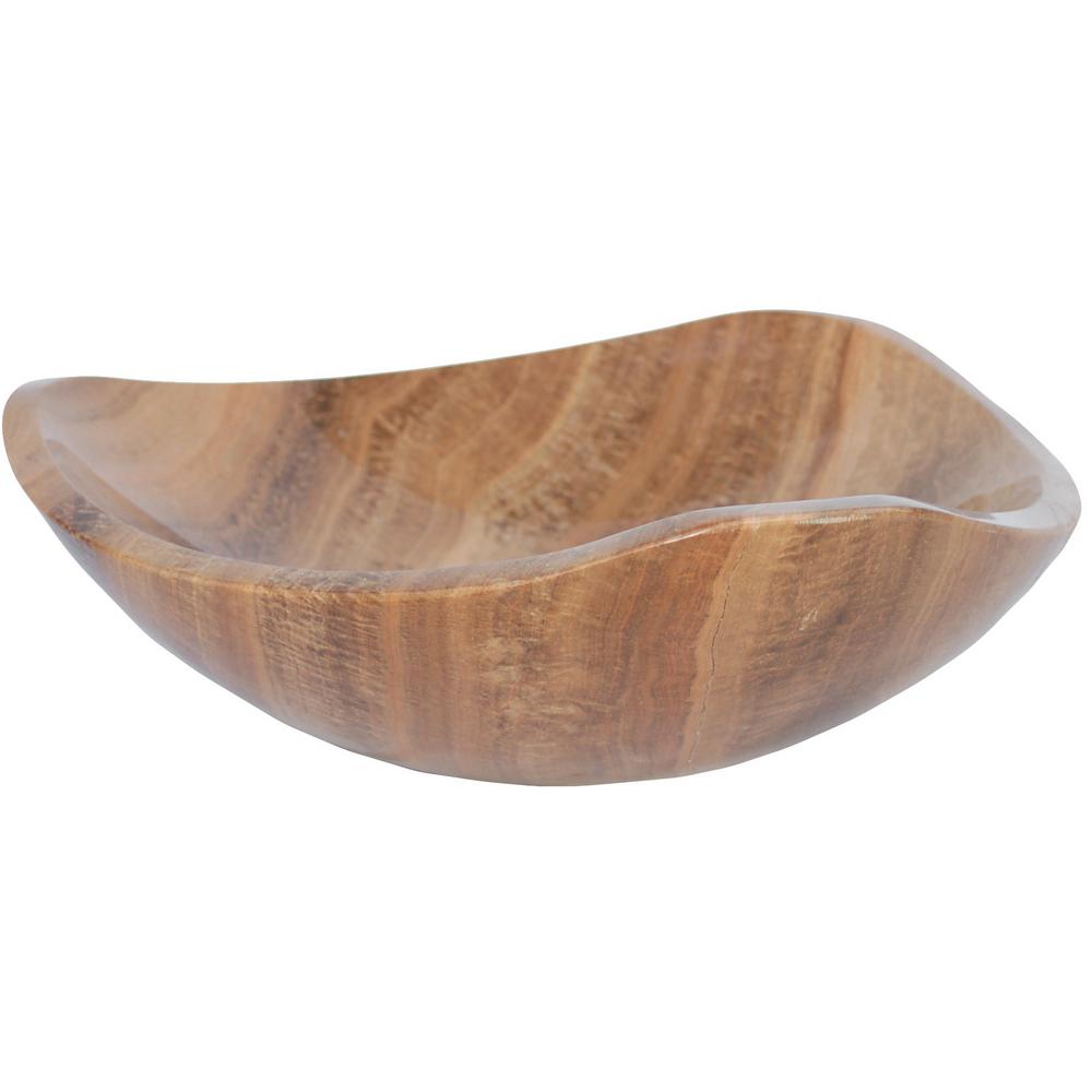 Eden Bath Free Form Vessel Sink In Polished Wooden Marble