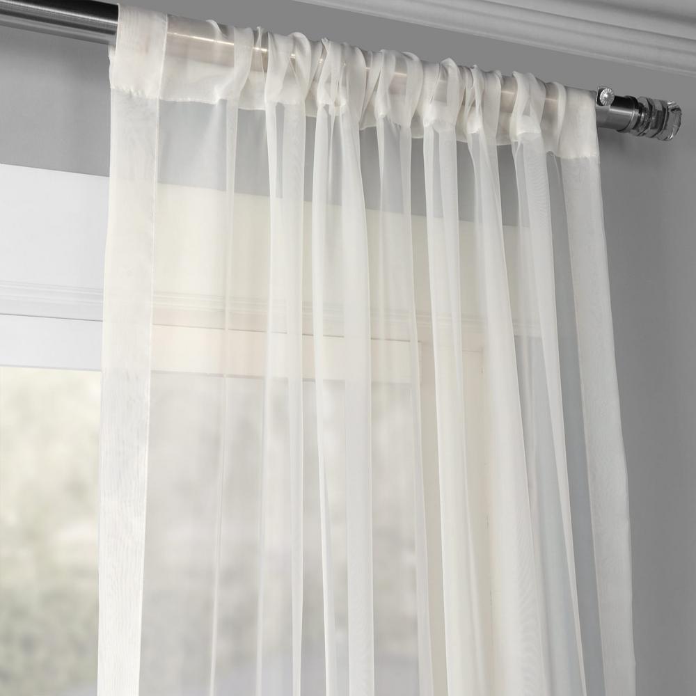 Exclusive Fabrics Furnishings Solid Voile Polyester Sheer