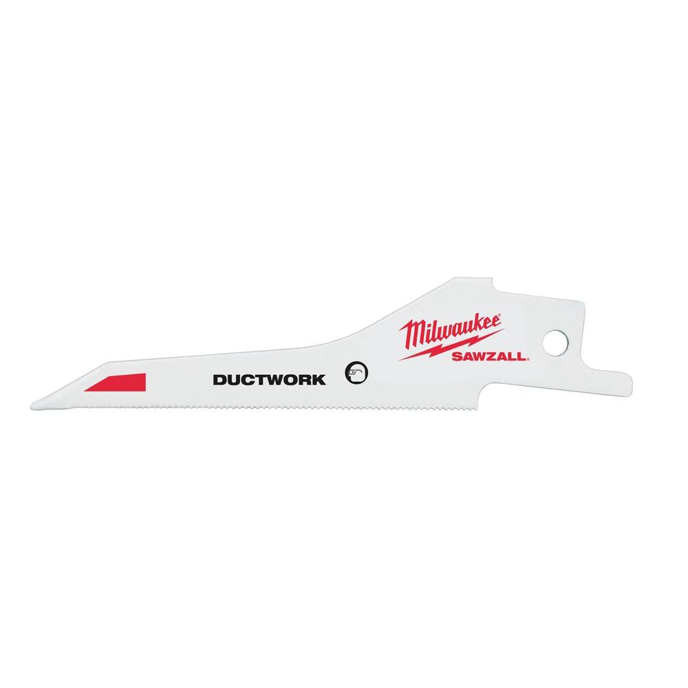 Milwaukee 2 In Ductwork Sawzall Blade 5 Pack 48 00 1630 The Ductwork Sawzall Blade 5 Pack