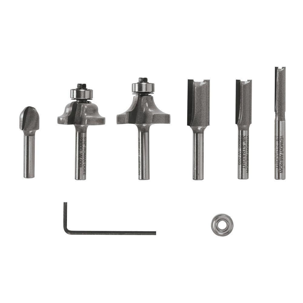 Vermont American Carbide Router Bit Set with Plastic Storage Case for... by Vermont American