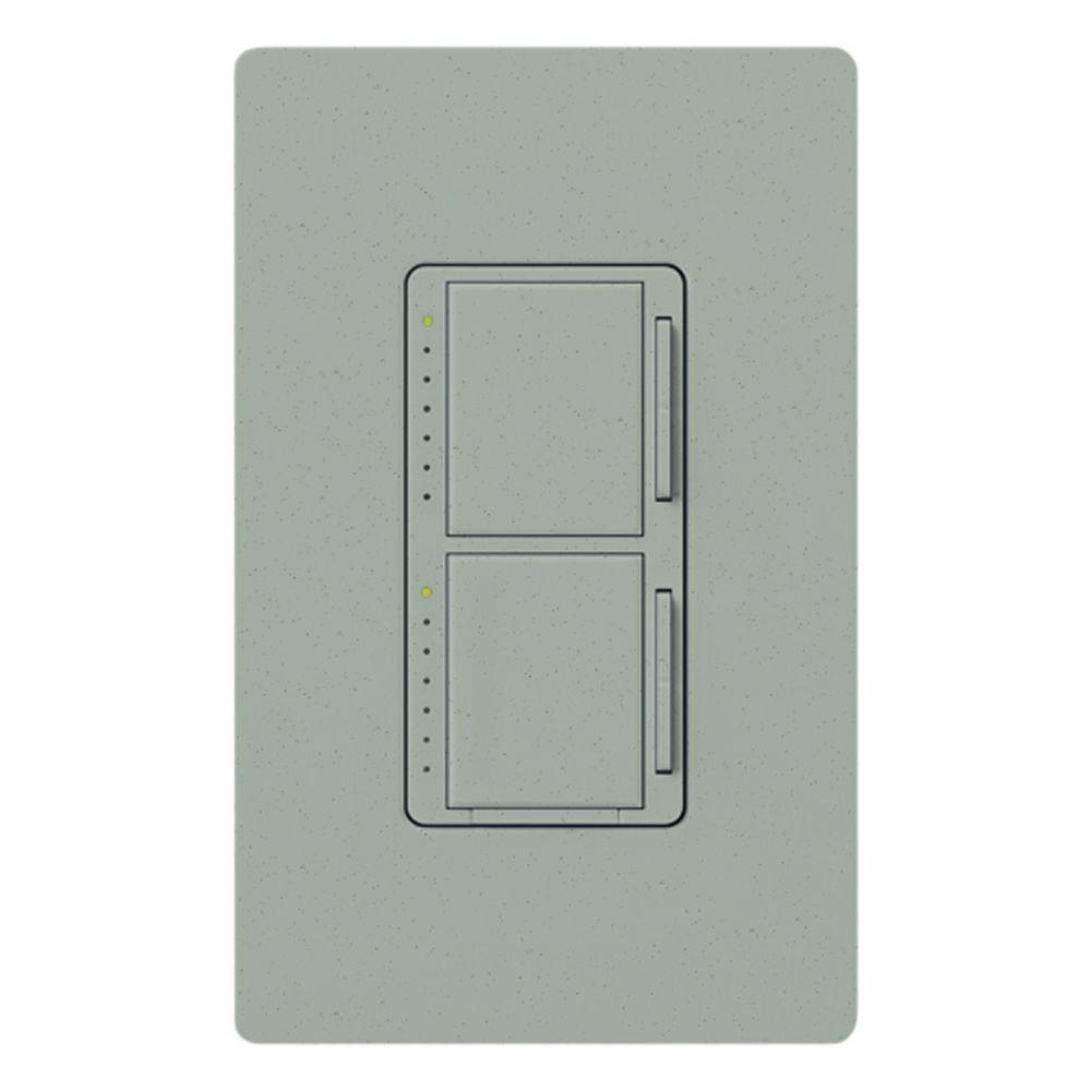 Lutron Maestro 300 Watt Single Pole Dual Dimmer Bluestone Ma L3l3 Maestro 300 Watt Single Pole Dual Dimmer Bluestone