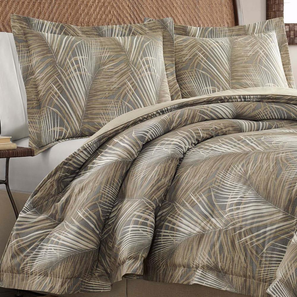Tommy Bahama Raffia 4 Piece Brown Queen Comforter Set 223532 The