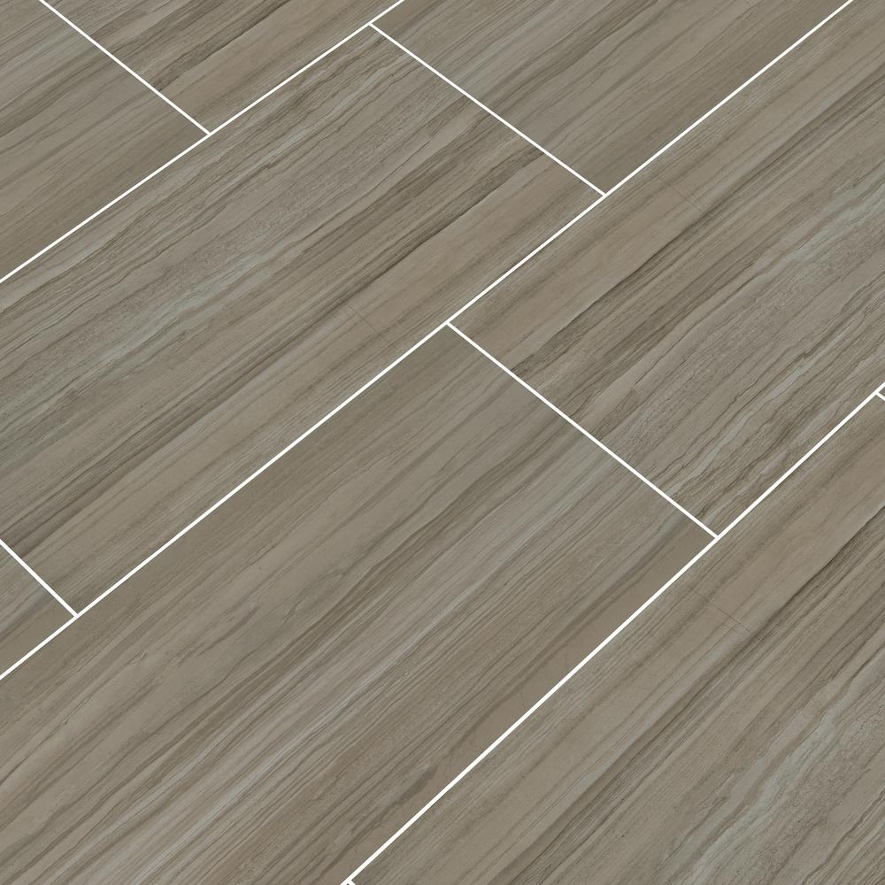 MSI Cresta Silver 12 in. x 24 in. Glazed Porcelain Floor and Wall Tile
