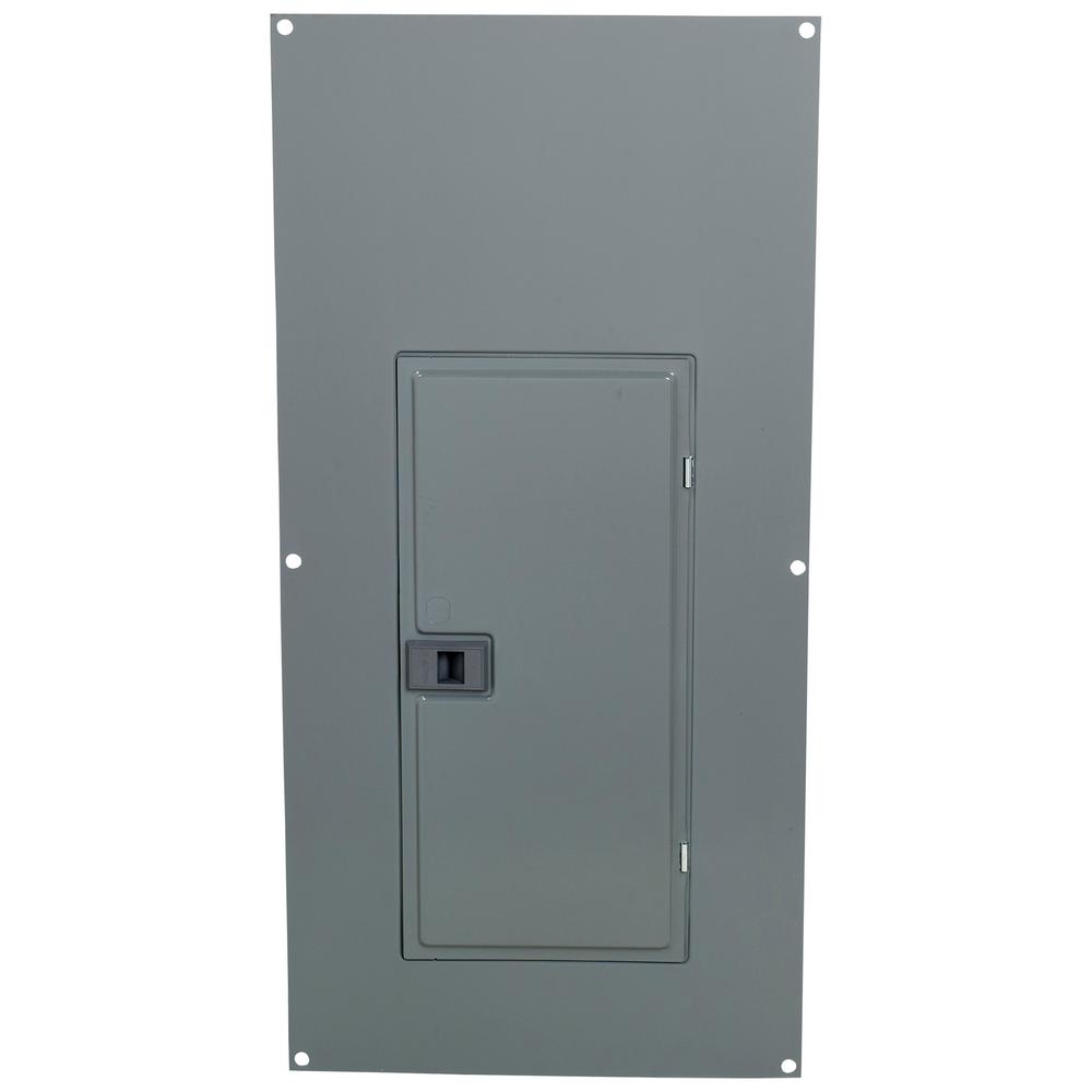 Main Lug Load Center QO 40-Space Surface Mount Cover with Spring-Mounted Trim