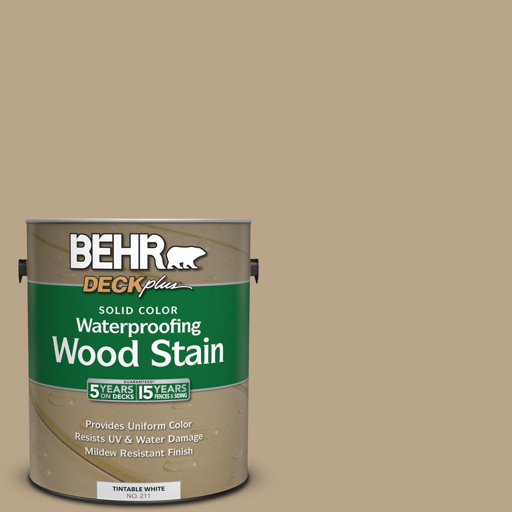 Behr Deckplus 1 Gal 710d 4 Harvest Brown Solid Color Waterproofing Behr Deckplus 1 Gal 710d 4 Harvest Brown Solid Color Waterproofing Exterior Wood Stain 21101 The Home Depot