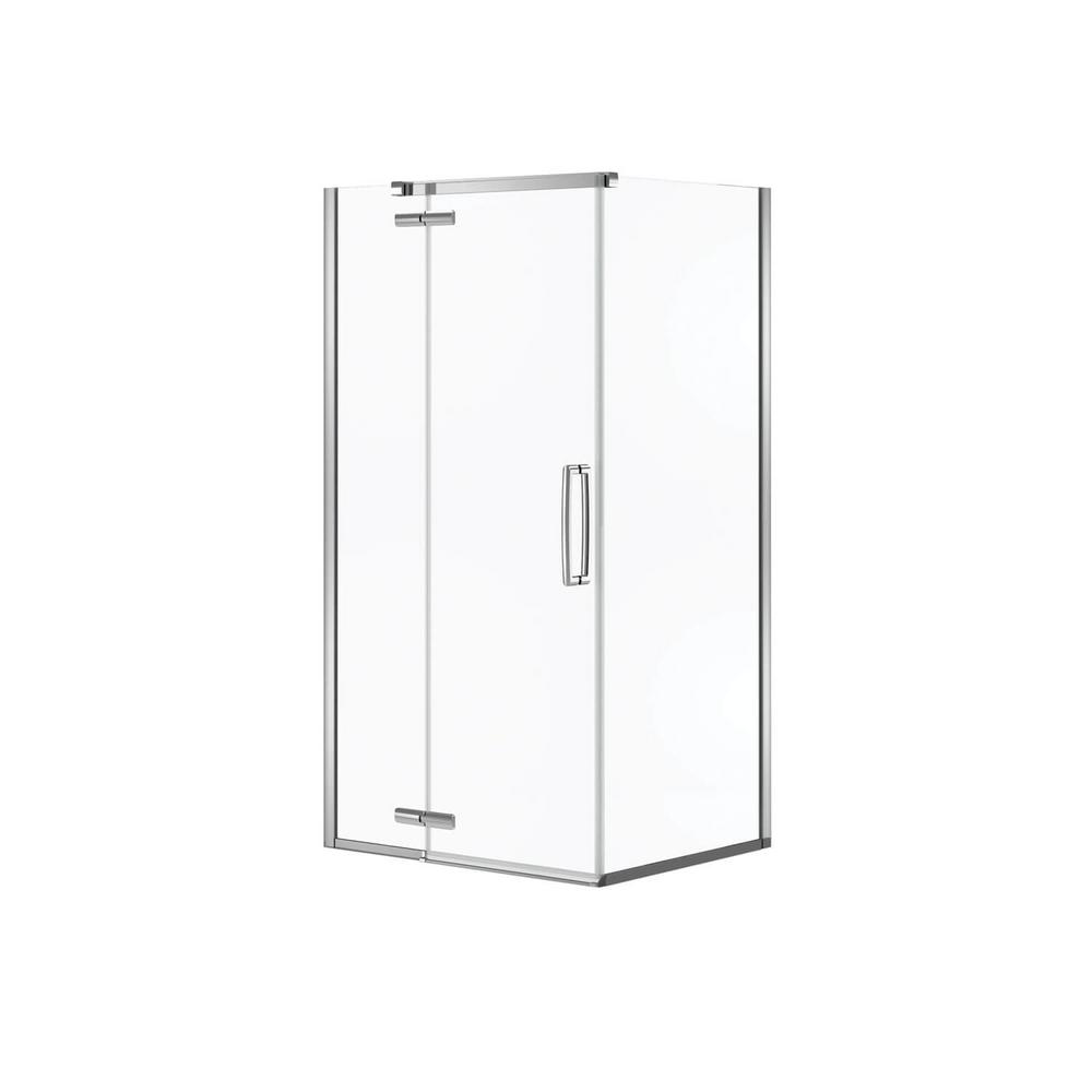 MAAX Hana 42 in. x 34 in. x 75 in. Frameless Rectangular Pivot Shower