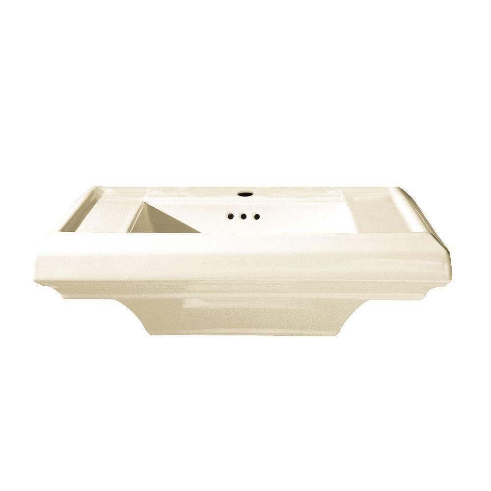 Glacier Bay Shelburne 20 In Pedestal Sink Basin White F 300 4w Pedestal Sink Basin With Single Hole In