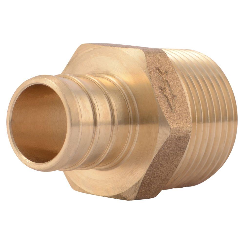 Sioux Chief 5/16 in. x 1/4 in. Lead-Free Brass Barb x MPT Adapter ...