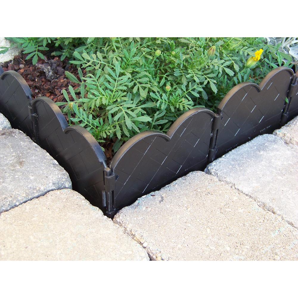 Plastic Black Plastic Edging Landscape Edging The Home Depot