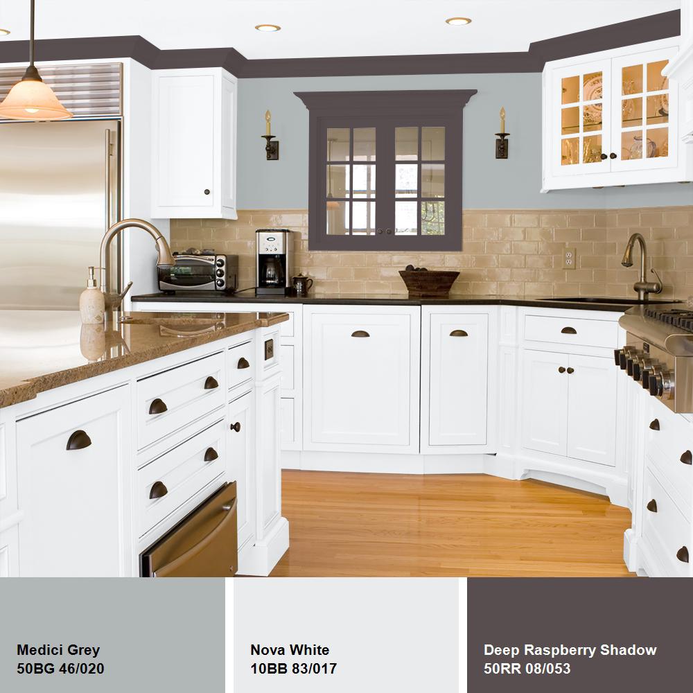 Medici Grey Eggshell 5Gal Interior Paint Latex Formula LowOdor Easy