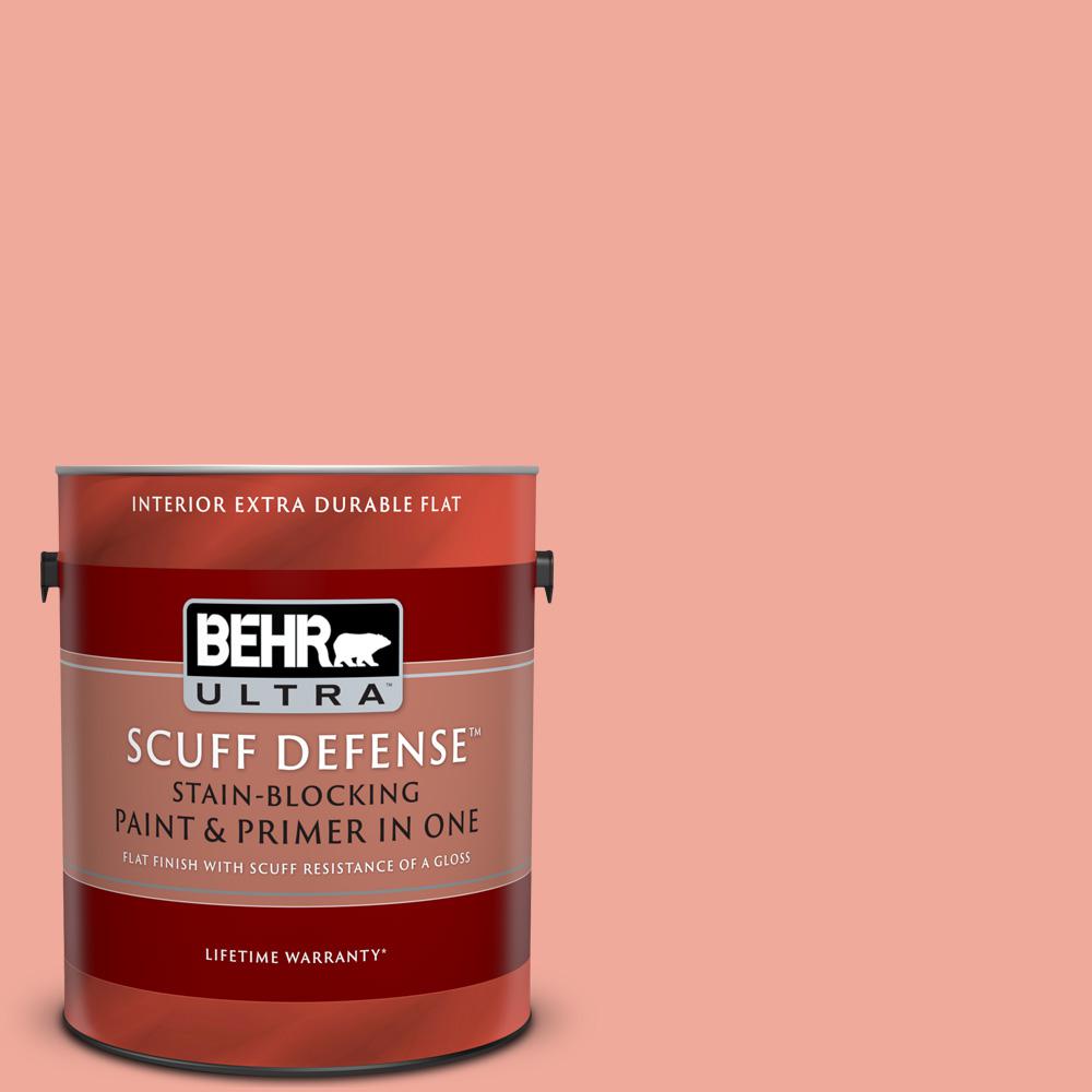 Behr Ultra 1 Gal 200d 4 Powdered Petals Extra Durable Flat Interior Paint And Primer In One 172401 The Home Depot