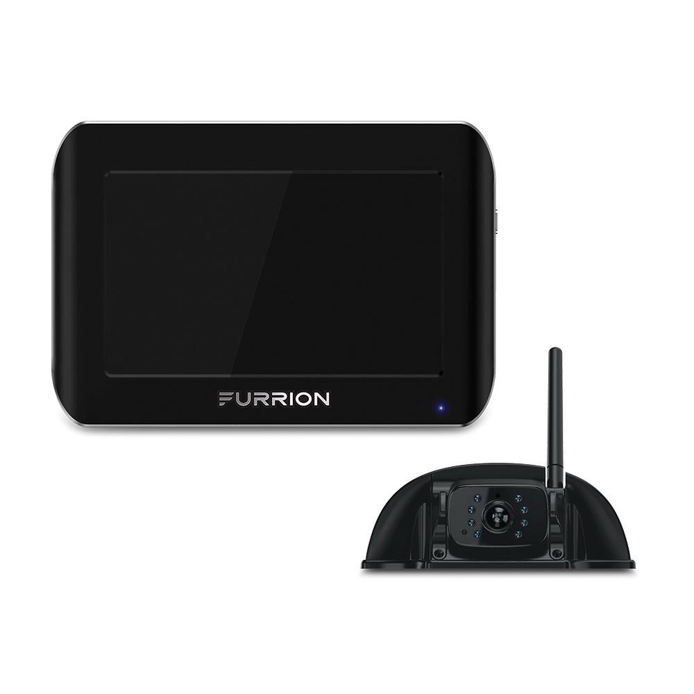 Furrion Vision S Wireless Single Camera Security System with 4.3 Inch Dashboard Monitor for RVs, Motor Homes, and Commercial Trucks, Black