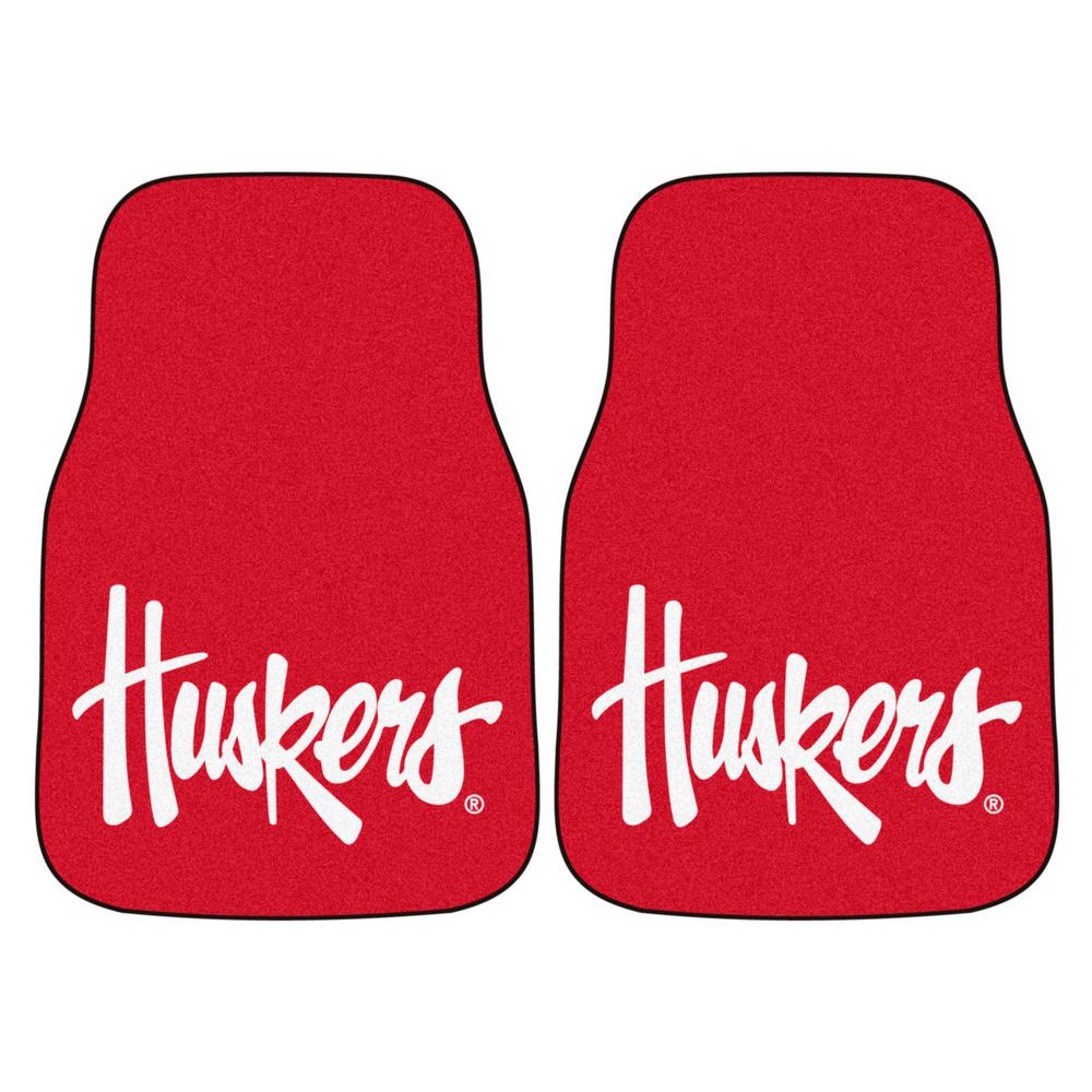 FANMATS NCAA University of Nebraska Cornhuskers Vinyl Heavy Duty Car Mat