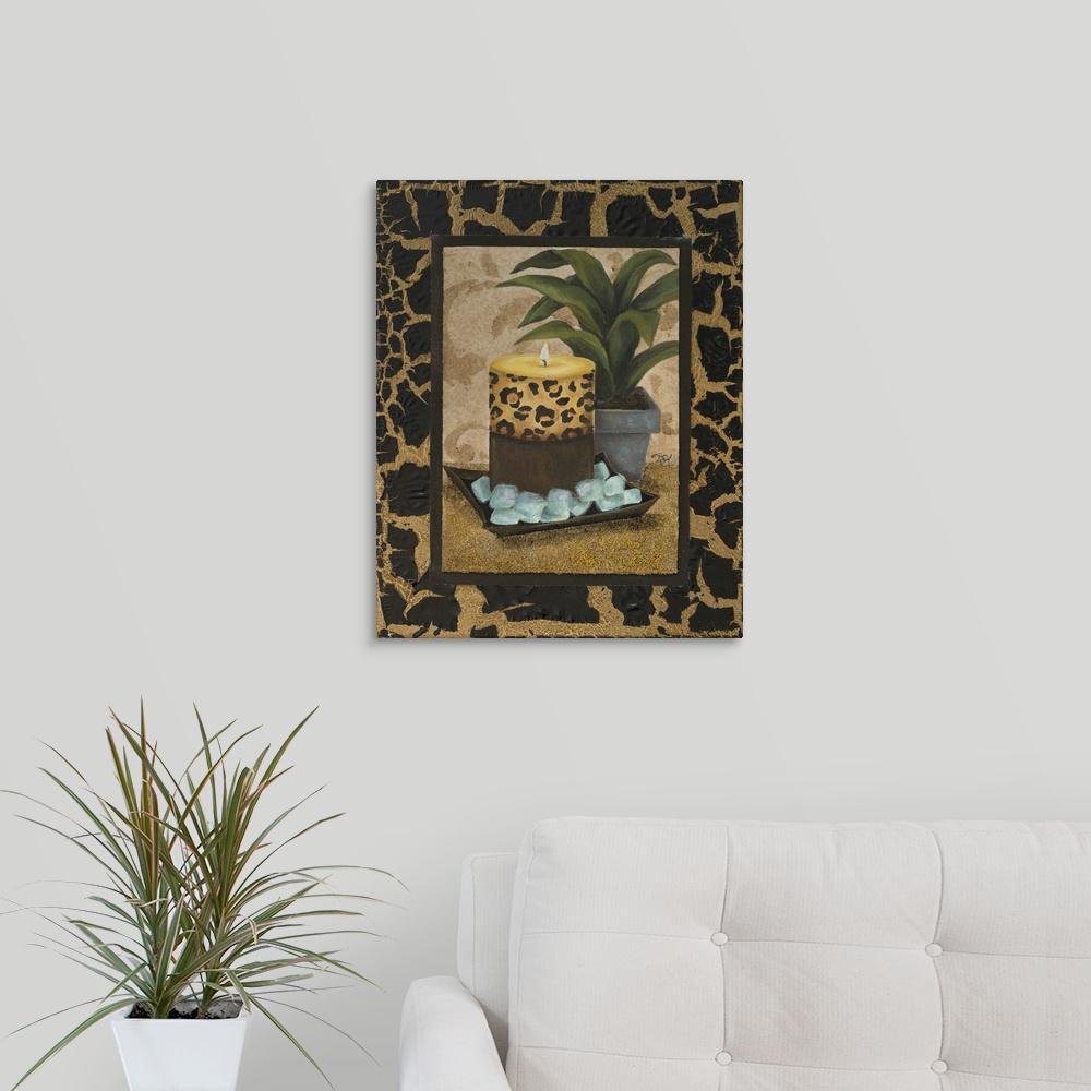 Greatbigcanvas Golden Jungle Bath I By Tiffany Hakimipour Canvas Wall Art 2213433 24 16x20 The Home Depot