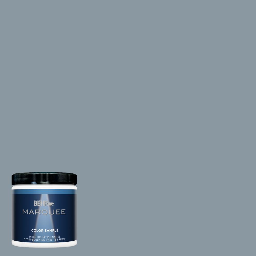 BEHR MARQUEE 8 oz. N4904 Teton Blue OneCoat Hide Satin