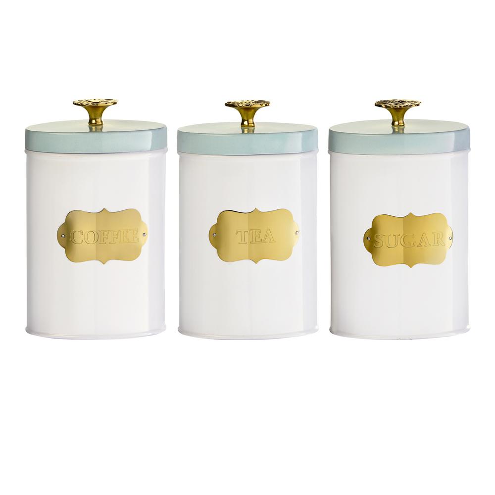 Classic Country Kitchen Accent Canister Set Rustic Home Decor