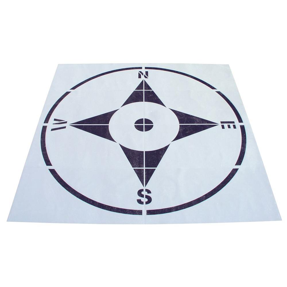 Stencil Ease 8 ft. Compass Stencil by Stencil Ease