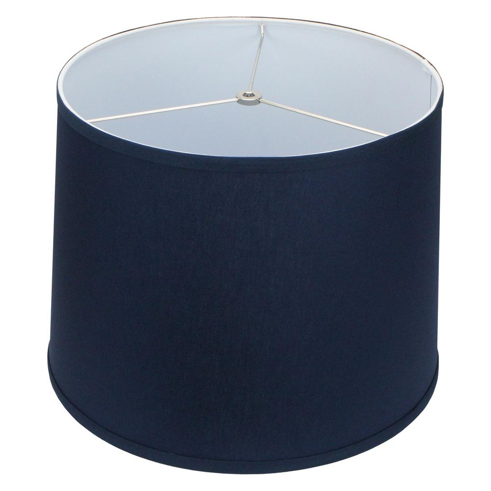 Fenchelshades Com 16 In X 12 Linen Navy Blue Empire Lamp Shade
