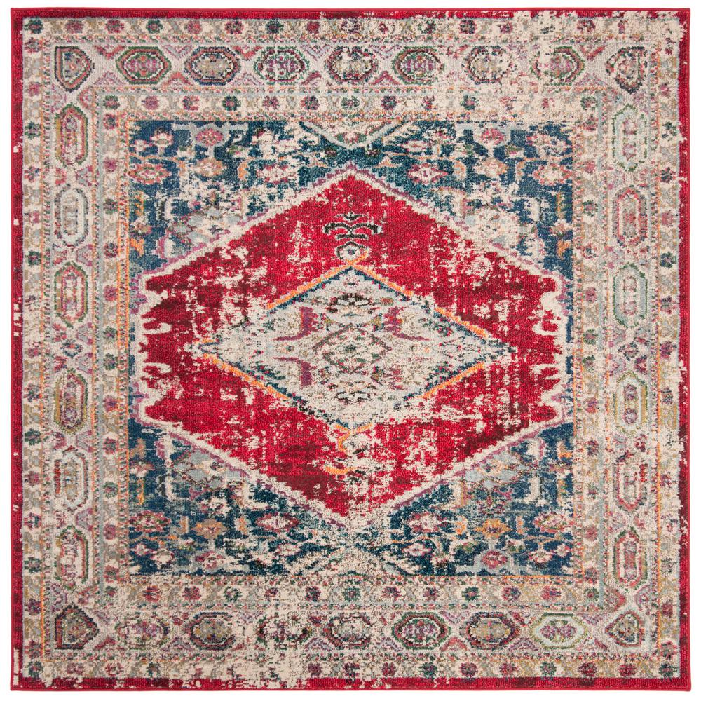 Safavieh Monaco Ivory Red 6 Ft 7 In X Square Area Rug - Safavieh Ivory And Red Area Rug Safavieh Monaco Ivory Red 6 Ft 7 In X Square Area Rug - Safavieh Ivory And Red Area Rug