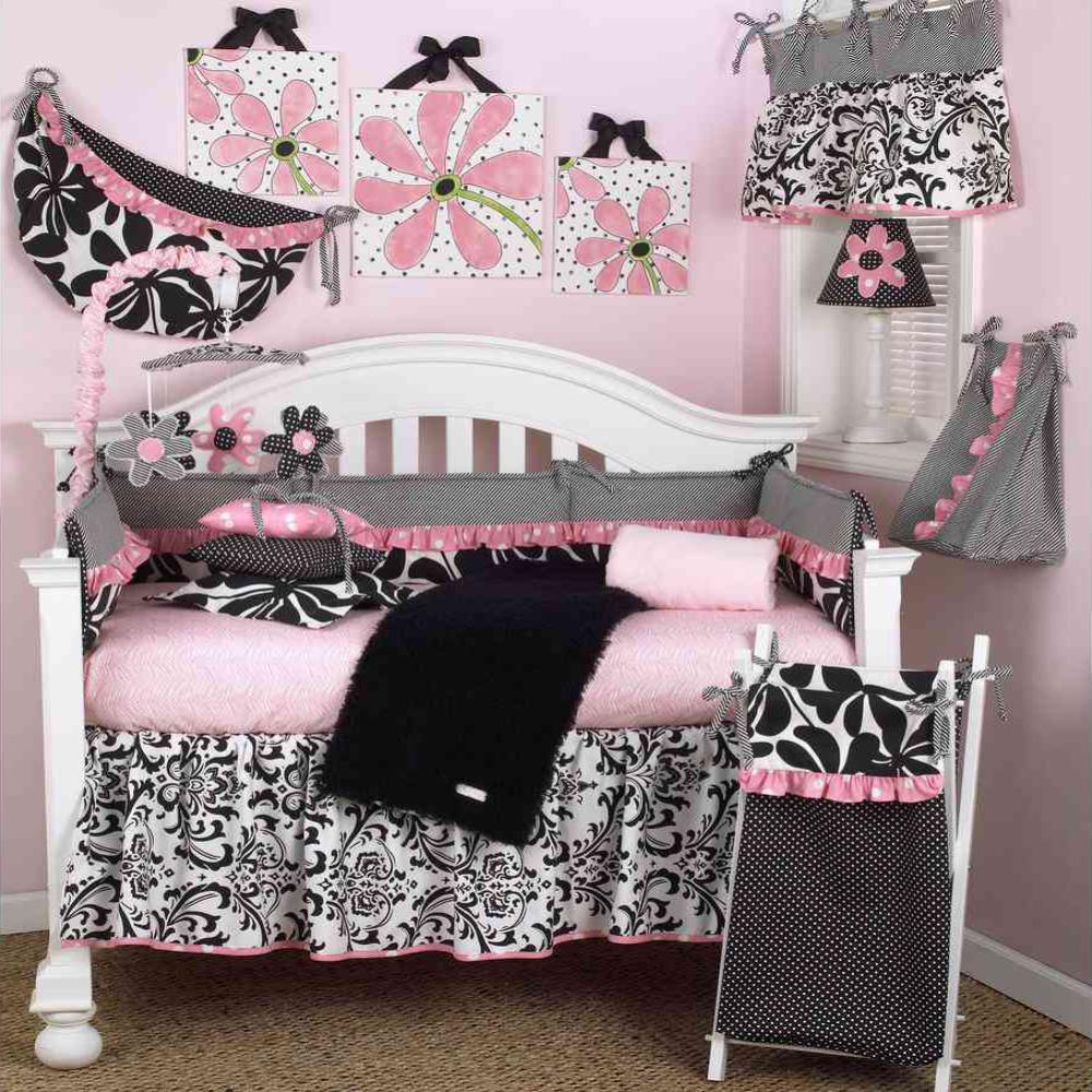 1 Pack Baby Cotton Tale Designs Lizzie 4 Piece Crib Bedding Set