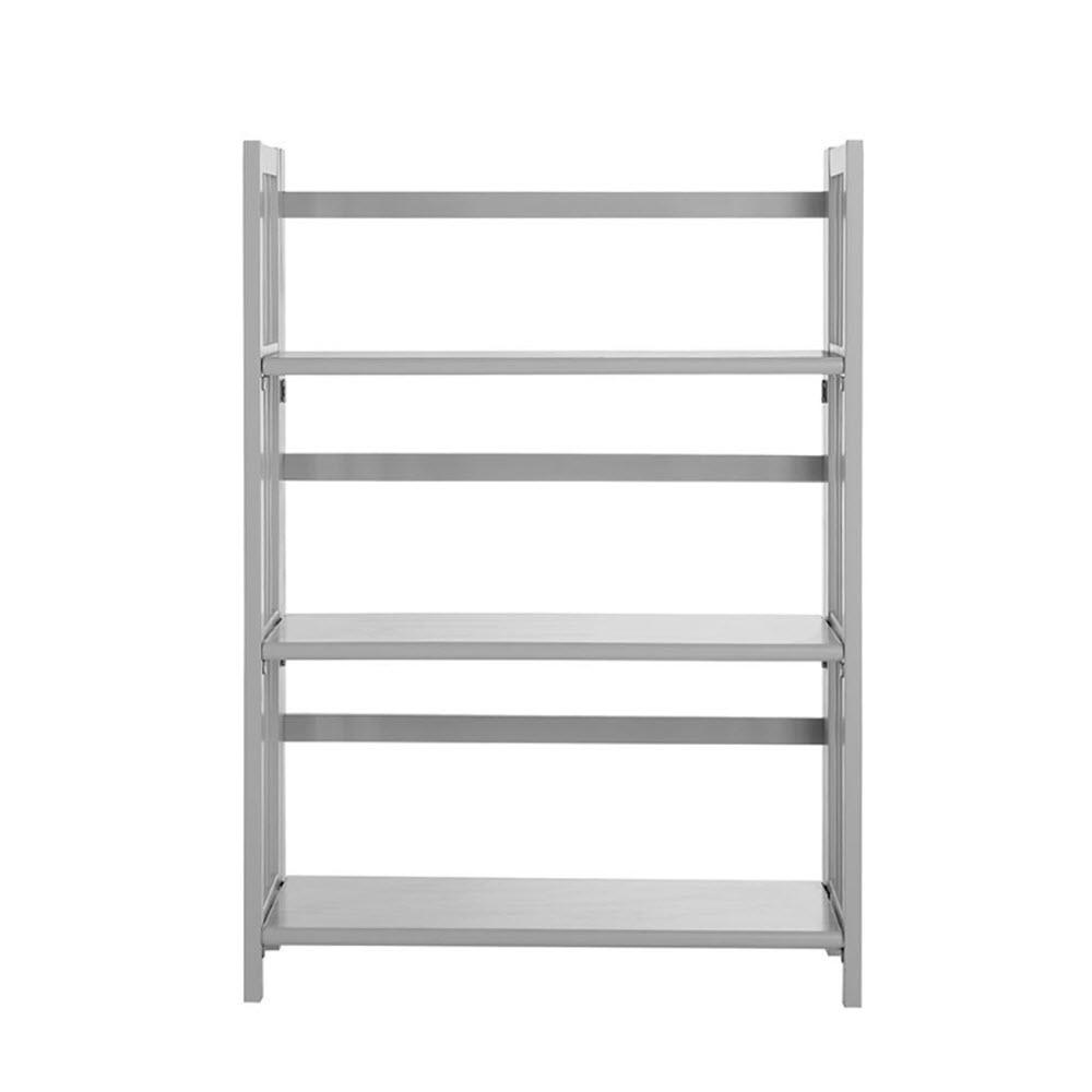 Casual Home Grey Folding Stacking Open Bookcase 330 26 The Depot Casual Home Grey Folding Stacking Open Bookcase