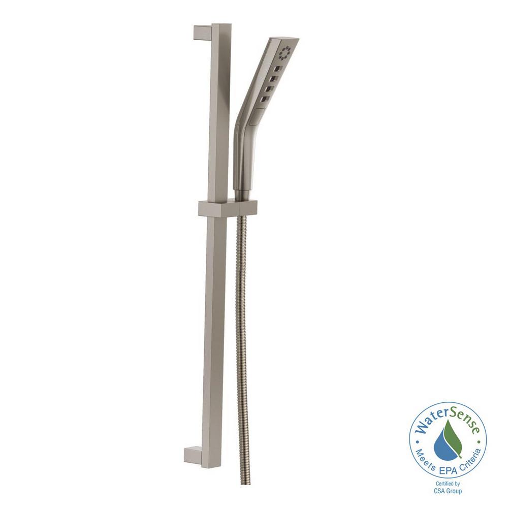 Delta Ara 1Spray Handshower with Slide Bar in Stainless Featuring The