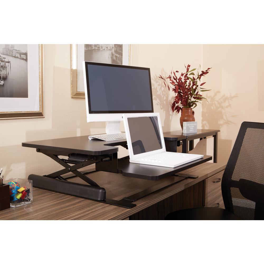 Standing Desk Wood Special Values Desks Home Office Black Desk Riser