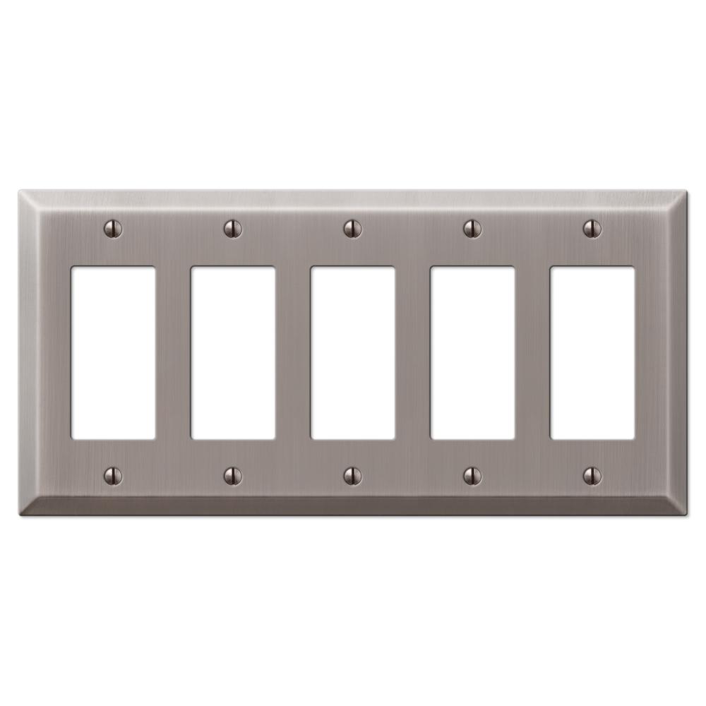 Amerelle Century 5Decora Wall Plate, Polished Nickel163R5PN The Home Depot