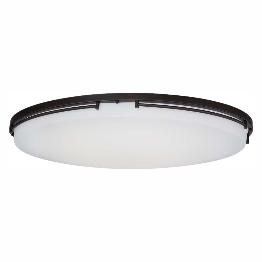 Hampton Bay 32 In Rail Oil Rubbed Bronze Integrated Led Flush Mount Hampton Bay 32 In Rail Oil Rubbed Bronze Integrated Led Flush Mount
