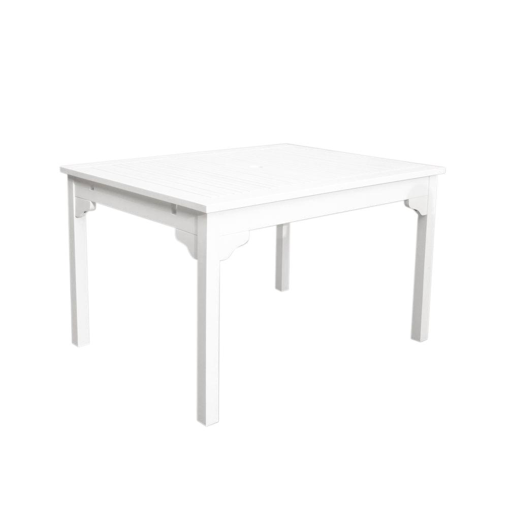 Rectangle White Wood Patio Dining Tables The Bradley Rectangular Patio Dining Table