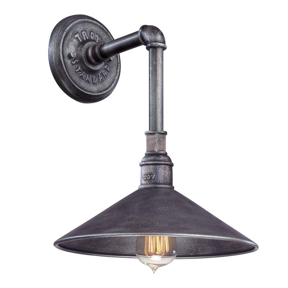 Troy Lighting Toledo Old Silver Outdoor Wall Mount Sconce B2771 Troy Lighting Toledo Old Silver Outdoor Wall Mount Sconce