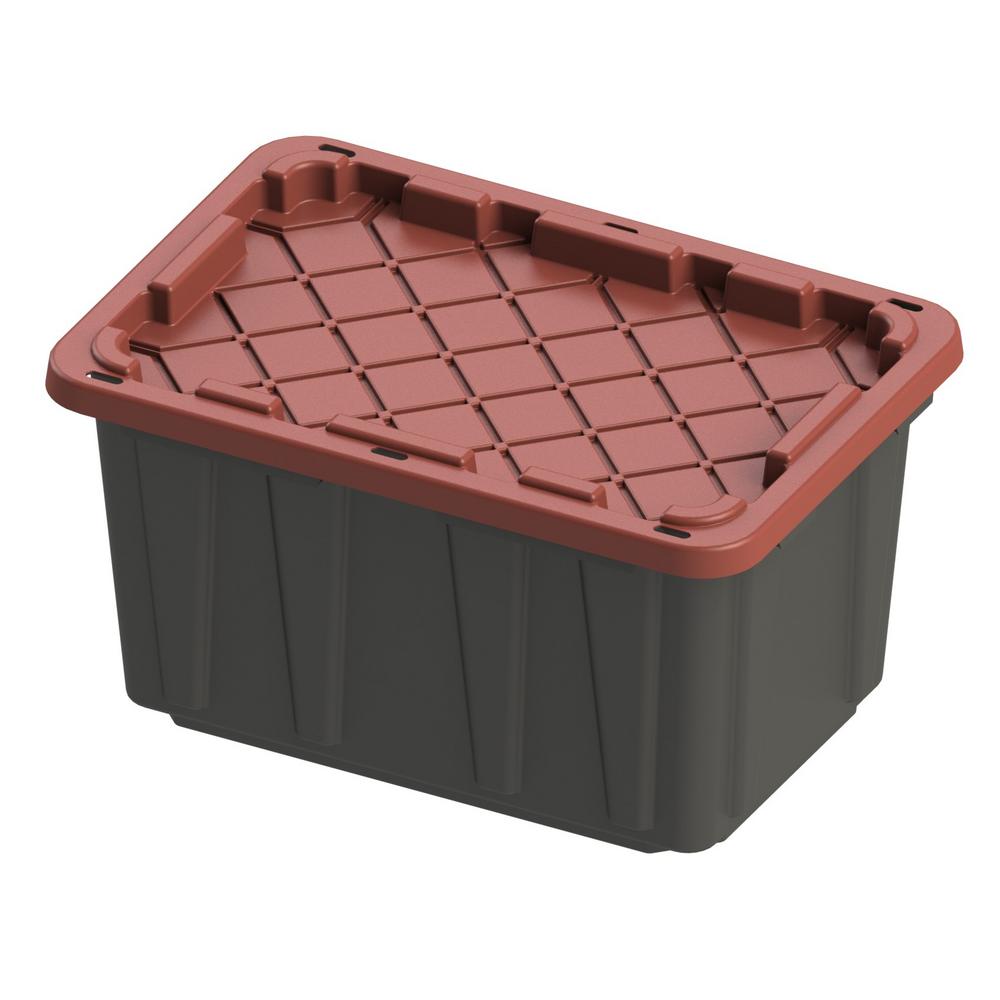 HDX Black Storage Containers Storage & Organization The Home Depot